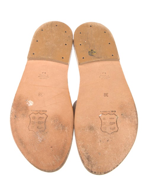 K.Jacques Leather Slides