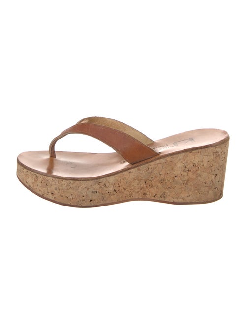 K.Jacques Leather Slides