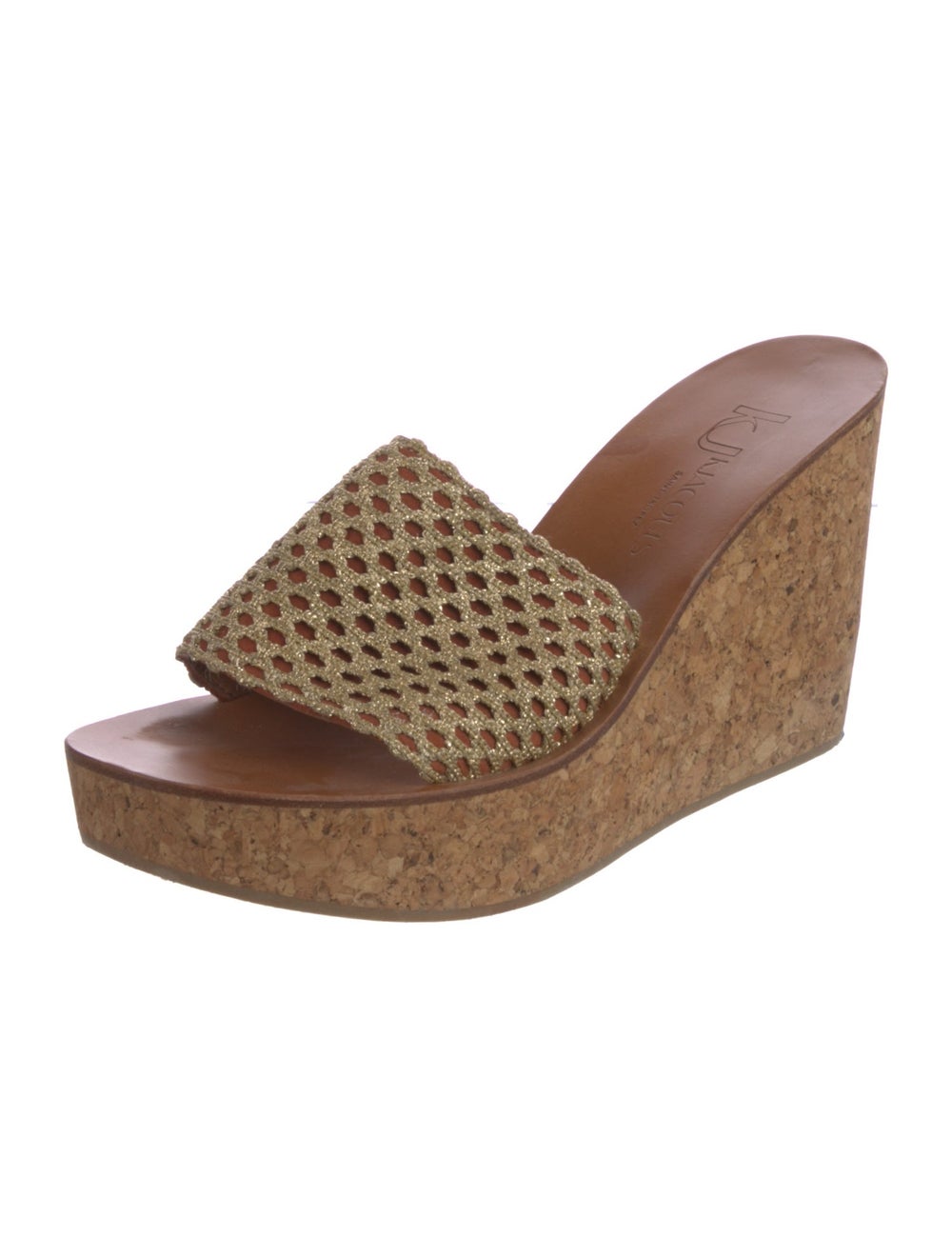 K.Jacques Slides Brown Platform - image 2