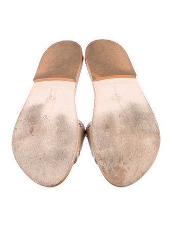 K.Jacques Leather Slides