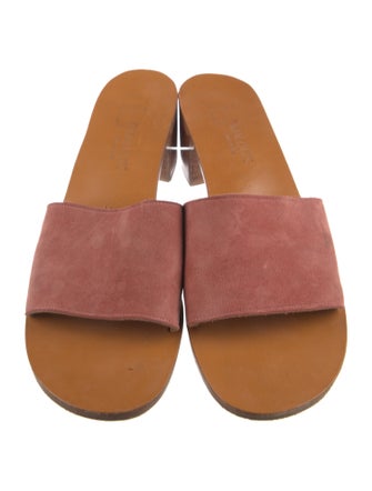 K.Jacques Suede Slides