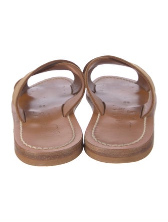 K.Jacques Leather Slides