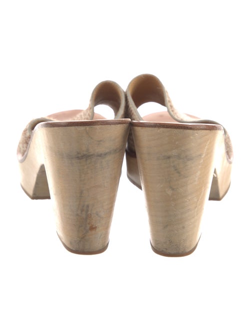 K.Jacques Ponyhair Animal Print Slides