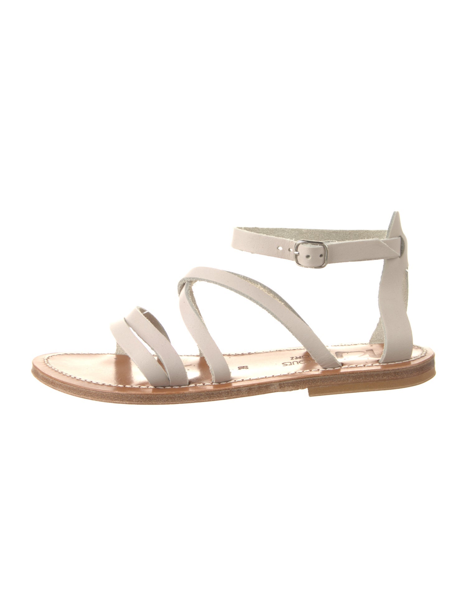 K.Jacques Leather Gladiator Sandals