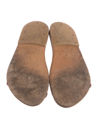 K.Jacques Leather Slides