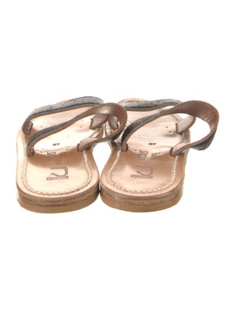 K.Jacques Calf Hair Slides