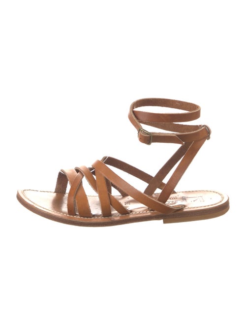 K.Jacques Leather Gladiator Sandals