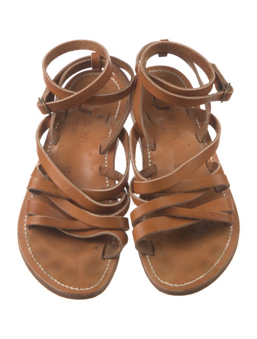 K.Jacques Leather Gladiator Sandals