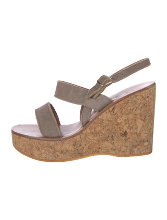K.Jacques Suede Slingback Sandals