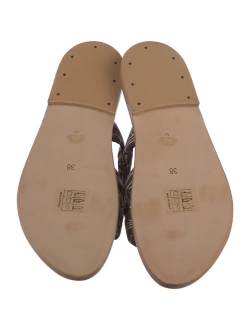 K.Jacques Leather Printed Slides