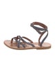 K.Jacques Leather Gladiator Sandals