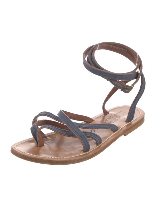 K.Jacques Leather Gladiator Sandals