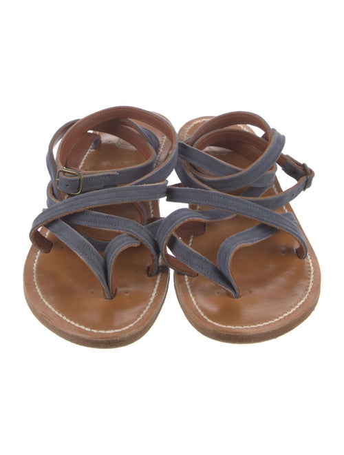 K.Jacques Leather Gladiator Sandals