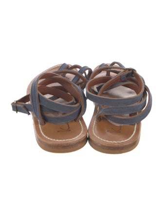 K.Jacques Leather Gladiator Sandals