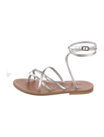 K.Jacques Leather Gladiator Sandals