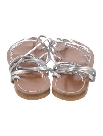 K.Jacques Leather Gladiator Sandals