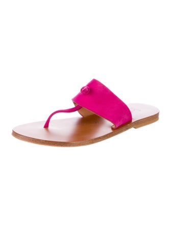 K.Jacques Suede Slides