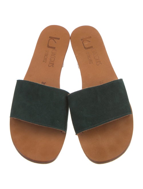 K.Jacques Suede Slides