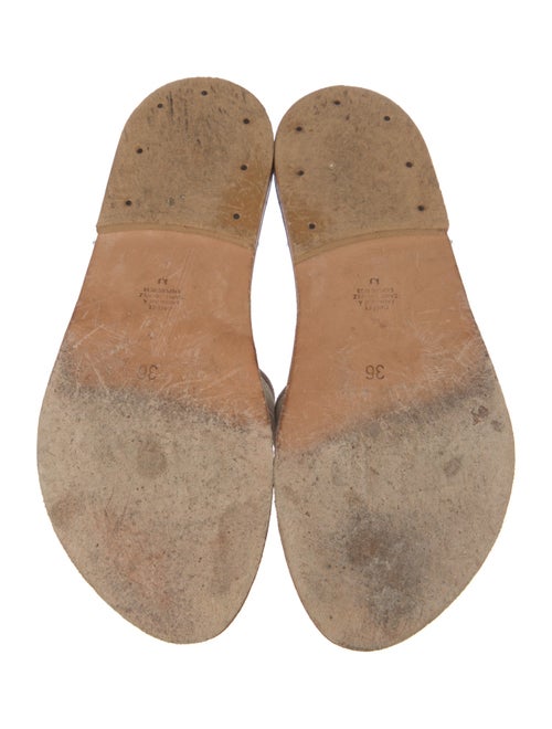 K.Jacques Leather Slides