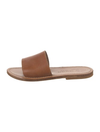 K.Jacques Leather Slides