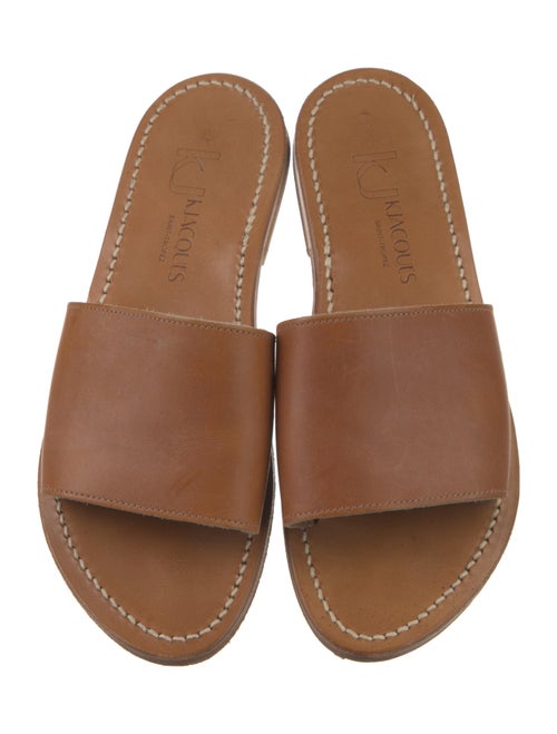 K.Jacques Leather Slides