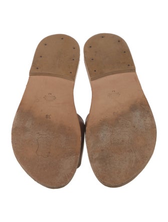 K.Jacques Leather Slides