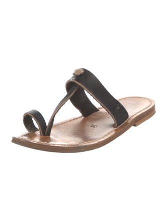 K.Jacques Leather Slides