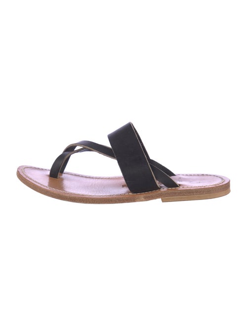 K.Jacques Leather Slides