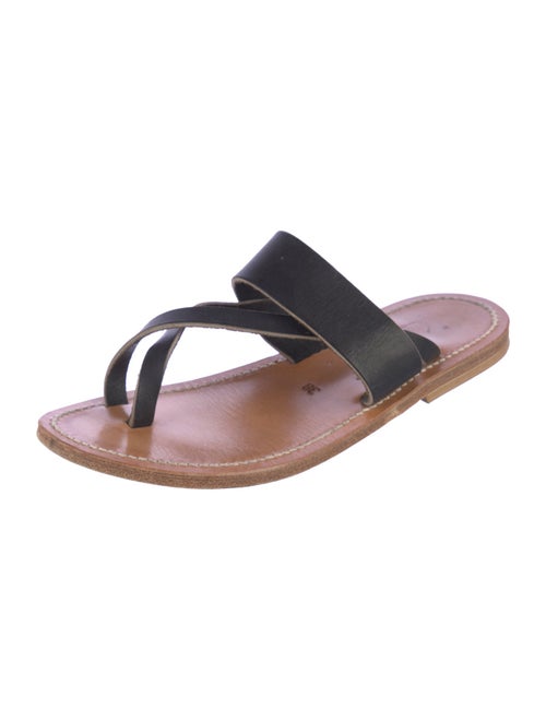 K.Jacques Leather Slides