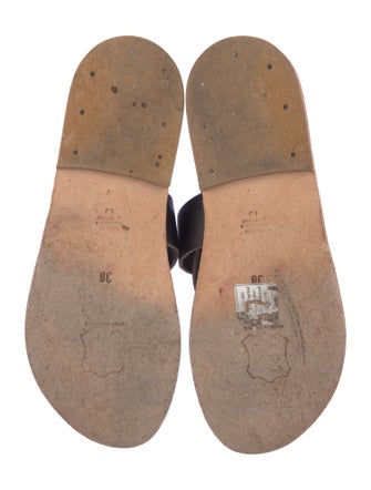 K.Jacques Leather Slides