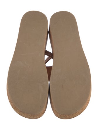 K.Jacques Leather Slides