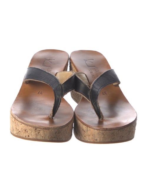 K.Jacques Leather Slides