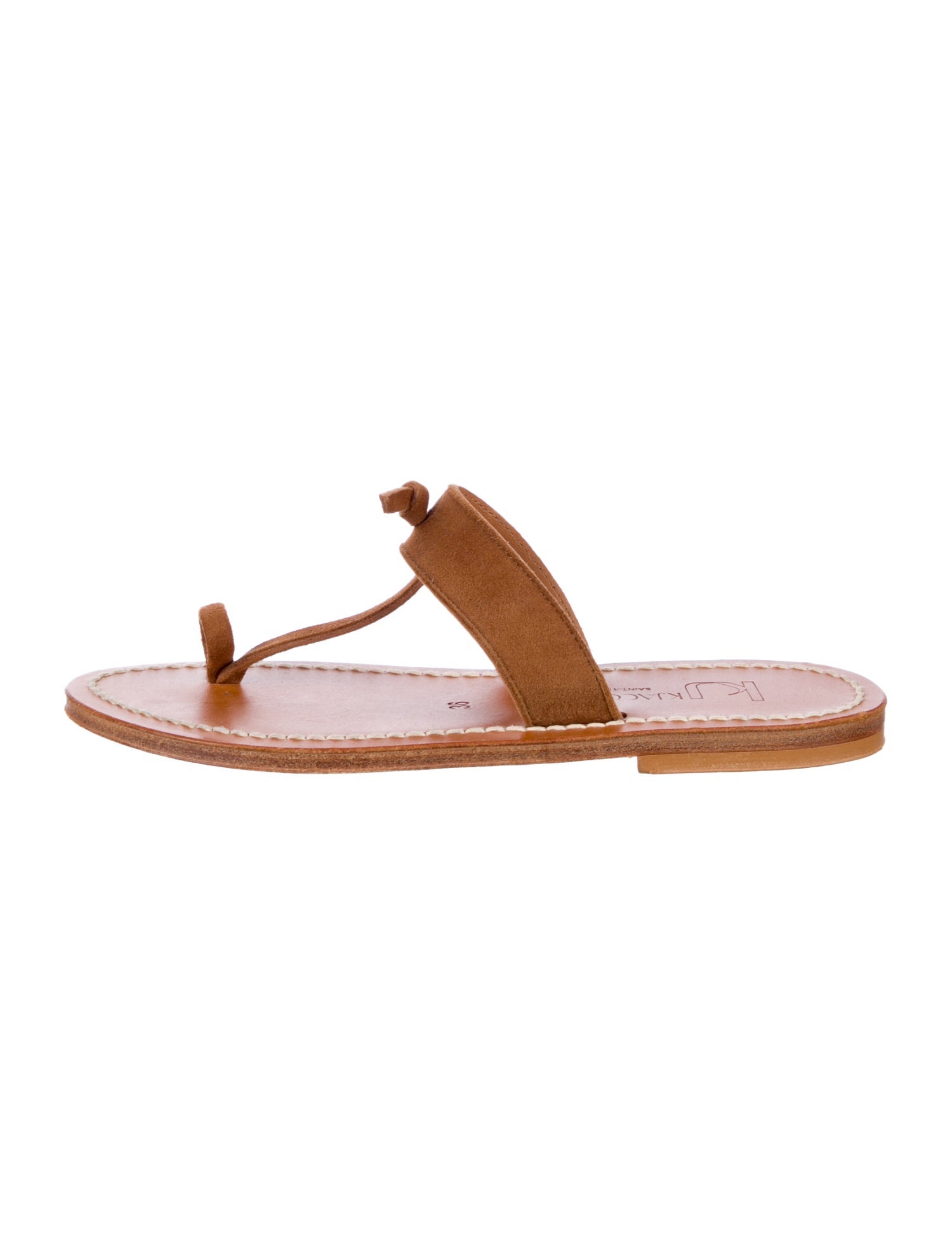 K.Jacques Suede Flip Flops