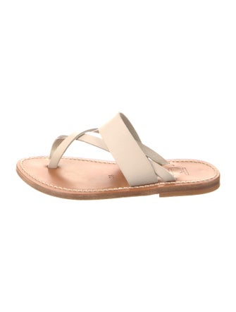 K.Jacques Leather Slides