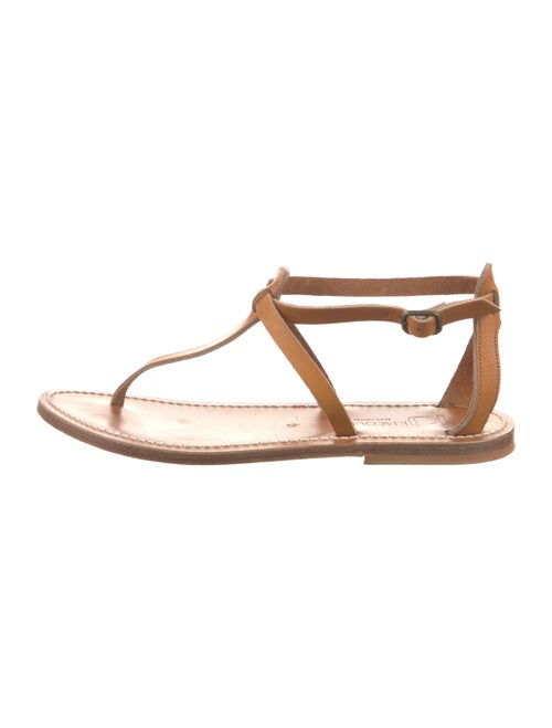 K.Jacques Leather T-Strap Sandals