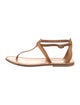 K.Jacques Leather T-Strap Sandals