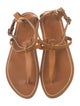 K.Jacques Leather T-Strap Sandals