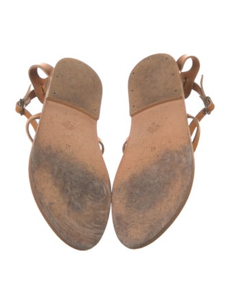 K.Jacques Leather T-Strap Sandals