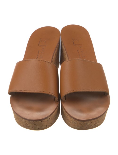 K.Jacques Leather Slides