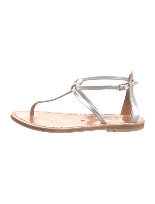 K.Jacques Leather T-Strap Sandals