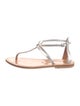 K.Jacques Leather T-Strap Sandals
