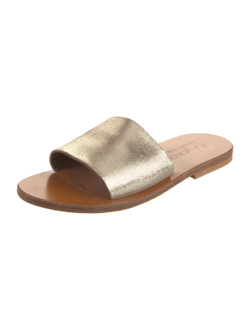K.Jacques Leather Slides