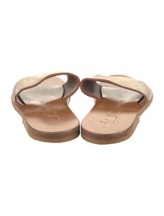 K.Jacques Leather Slides