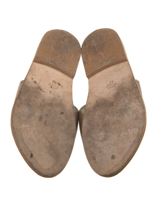 K.Jacques Leather Slides