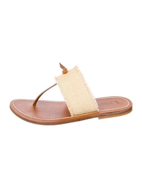 K.Jacques Leather Raw-Edge Trim Slides