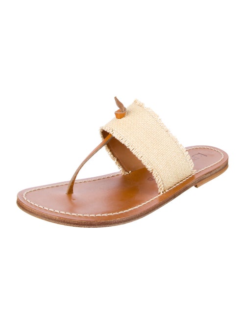 K.Jacques Leather Raw-Edge Trim Slides