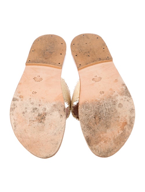 K.Jacques Leather Raw-Edge Trim Slides