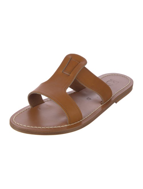 K.Jacques Leather Slides