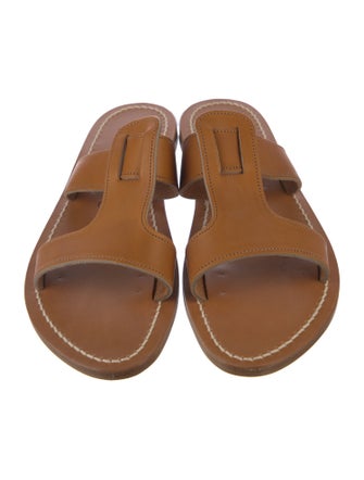 K.Jacques Leather Slides
