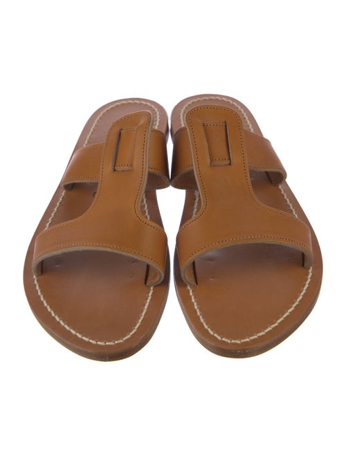 K.Jacques Leather Slides